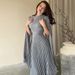 Solid Color Waist Fairy Style Elegant Long Evening Dress For Women_ecoleips.com