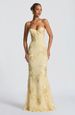 Elegant Halter Floral Embellished Evening Gown French Style Backless Solid Color Long Dress For High-End Banquets_ecoleips.com