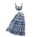 Women Two piece set of short strapless suspender with three-dimensional chest pad and pleated skirt_ecoleips.com