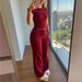Women's Solid Color Slim Fit Pant Set Casual Sportswear Short Sleeved Drawstring Trousers European American Style Independent Amazon Store Foreign Trade_ecoleips.com