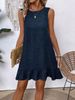 Women's Clothing Hot Selling Vest Skirt Ruffle Sleeve Casual Dress_ecoleips.com