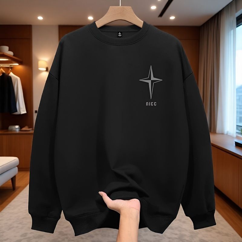 FW25 Matching Couple Cotton Crew Neck Sweatshirt - His & Hers_ecoleips.com