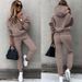 Polyester Fleece Lounge Set – Long-Sleeve Minimalist Two-Piece (S-3XL, 7 Colors) – From WFH To Weekend Warrior"_ecoleips.com