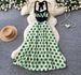 Retro Style Women's Halter Neck Dress Printed Backless Summer Sleeveless High Waist Slimming A-Line Skirt Tie Waist Elegant_ecoleips.com