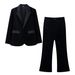 Women's Clothing European And American Style Two Piece Suit Set Fashionable High End Professional Long Sleeve For Formal & Casual_ecoleips.com