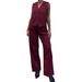 Women's Clothing Elegant Commuter Suit Vest And Trousers Set Style Spring Summer Two-Piece Set For Formal & Casual_ecoleips.com