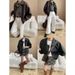Aria Basics Sisann Modern Street Style American Retro PU Lapel Loose Slimming Leather Jacket SN8098_ecoleips.com