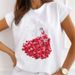 New New Plus-size Women's Clothing, 3D Petal Girl Short-sleeve Top For Women, Summer_ecoleips.com