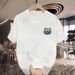 New Cotton Fashion Sense Printing Short-sleeved T-shirt Unisex Men Summer Tide Loose Hundred Tops_ecoleips.com