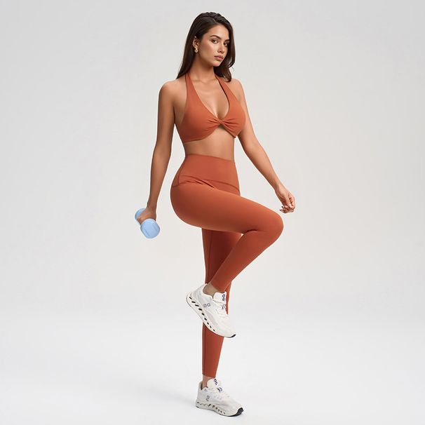 Back Cutout Spaghetti Strap Fitness Matching Set_ecoleips.com