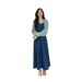 Autumn New Korean Fashion Knitted Cardigan Patchwork Two-Piece Maternity Dress_ecoleips.com