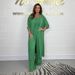 Women's Clothing Casual Plus Size Wide Leg Jumpsuit + Jacket 2 Piece Fashion Set_ecoleips.com