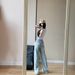 Vintage Embroidered Straight-Leg Jeans For Women, 2025 Spring New High-Waisted Wide-Leg Slim Design Loose Floor-Length_ecoleips.com