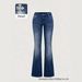 High-Waisted Slim Fit Flared Jeans Women's Floor-Length Elastic Washed Denim European American Style Spring 2026_ecoleips.com