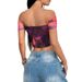 DiYun European And American Y2K Hot Girl Style Ruched Short-Sleeve T-Shirt Women's Clothing 2025_ecoleips.com