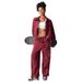 Trendy Contrast-Trim Women's Zip-Up Jacket & Jogger Pants Set – Streetwear Activewear (S-XL) | Lightweight Polyester For Summer_ecoleips.com
