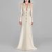 Women’s Clothing Spot Celebrity Fashion Heavy Beaded Three Dimensional Green Fruit Collar Dress Long Dress_ecoleips.com