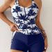 Tropical Print Bikini Set – High-Waisted Swim Bottom & Adjustable Triangle Top (S-XL, 5 Colors) – Tummy Control & UV Protection_ecoleips.com