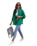 Women's Sweet & Edgy Denim Jacket – Oversized Distressed Washed Coat With Turn-Down Collar, Summer Long Sleeve (15 Colors)_ecoleips.com