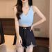 Purely Alluring And Unique, This Knitted Camisole For Women Is Slim-fit, Sleeveless Top That Can Be Worn Base Layer Or_ecoleips.com
