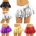 Verve 2025 Summer New Women's Irregular Sexy Short Leather A-line Pleated Skirt_ecoleips.com