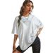 European Style Short Sleeve T-Shirt For Women, Cotton Top, Summer New Casual Simple Design, Printed Trendy Versatile_ecoleips.com