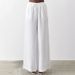 Suitable For All Seasons 2025 Spring/Summer New High-Waisted Elastic Waist Cotton Linen Loose Long Women's Thin Casual Draped Wide-Leg Pants_ecoleips.com