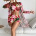 Women's Clothing Fashion Multi Color Printed Sexy Bikini Bikini Three Piece Women's Swimsuit_ecoleips.com