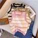Women's Clothing Ice Silk Camisole Vest For Women In Summer Thin Outer Wear Sleeveless T Shirt Top Short Versatile Layered Knitted Bottoming Shirt_ecoleips.com