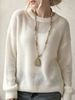 Hollow Rib Knit Sweater, Lightweight Loose Jumper_ecoleips.com