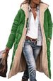 Women's Clothing Solid Color Hooded Cotton Coat Long Sleeve Double Sided Wear Slim Temperament Cardigan Jacket Top_ecoleips.com