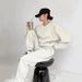 European American Style Cross-Border Sports Suit Women, New Loose Sweatshirt Running Pants, Fashionable Casual Two-Piece_ecoleips.com