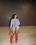 Women's Clothing Pants Suit Denim Hot Diamond Suit_ecoleips.com