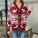 Festive Jacquard Christmas Sweater For Women – Cozy & Stylish Holiday Pullover (XS-XL, Classic Red)_ecoleips.com