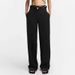 High-Waisted Wide-Leg Pants With Woven Cutout Detail - Minimalist Office Trousers For Women (Beige/Black)_ecoleips.com