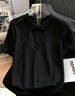 Women's Clothing Textured Collared T-shirt - 2026 New Trendy And Fashionable Office Lady Style_ecoleips.com