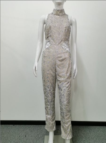 Women's Clothing Autumn And Winter Gold Sexy Sleeveless Pants Pants A Generation Of Hair_ecoleips.com