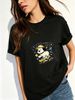Women Crew Neck Short Sleeve T Shirt Stay Wild Skateboard Puppy Graphic Tee Cartoon Dog Retro Skater Loose Casual Streetwear Summer Tops_ecoleips.com