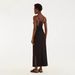 Slim Fit Off Shoulder Halter Dress Floral Print Color Block Style Spring Summer Long Skirt Women's Clothing_ecoleips.com