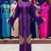 Women's Clothing Elegant High Waist Abaya Elegant Abaya Maxi Dress For Women - Boho Loose Fit Long Sleeve Dress With Embellishments & High Waist_ecoleips.com