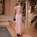 Elegant Asymmetrical Maxi Dress for Women Side Slit Ruffle Detail Black Red Blue S to XL_ecoleips.com
