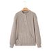 Effortless Elegance V-Neck Sweater – Ribbed Knit Pullover With Button Placket & Side Pockets (Dusty Pink / Khaki / Sage Green For Versatile Styling)_ecoleips.com