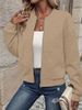 Lightweight Knit Cardigan With Zip Detail – Versatile Long-Sleeve Cover-Up For Women (S-XXXL, 11 Neutral & Pastel Shades, Poly-Spandex Blend)_ecoleips.com