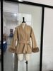 Cozy Belted Wool-Blend Coat – V-Neck Long Sleeve Duster For Autumn & Winter Layering (White/Wine Red/Grey/Brown, S-L)_ecoleips.com