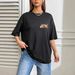 Women's Casual Round Neck Short Sleeve T-Shirt Multi-Color Style Fashionable Sports Top Solid Printed Loose Fit_ecoleips.com