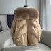 Luxury Fox Fur Trim Hooded Down Jacket For Women - Loose Fit Vintage Chinese Style Winter Coat With Nylon Shell & Duck Feather Filling_ecoleips.com