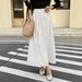 Women's High-Waisted Polka Dot Midi Skirt Slimming Hip Concealing A-Line European American Style for Autumn Winter Versatile mid Length_ecoleips.com