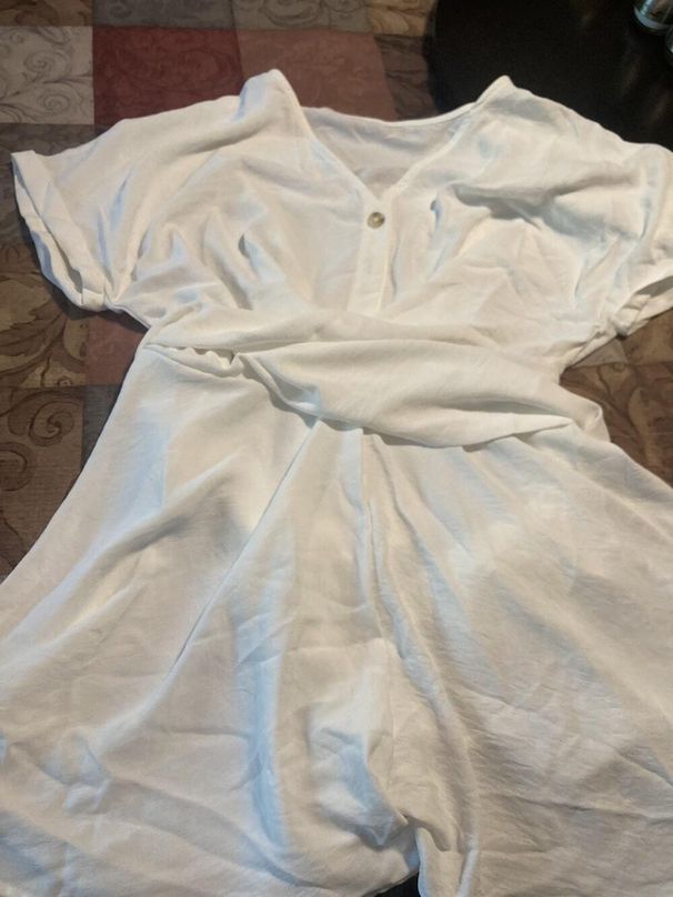 Women's Batwing Knot-Front Jumpsuit – High-Waisted Wide-Leg Shorts Monochromatic Sophisticatio Weekend Ease_ecoleips.com