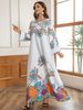 Muslim Ethnic Style Dress Hot Diamond Shiny Fashion Jalabiya Abaya Robe_ecoleips.com