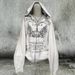 Women's Dark American Retro Graffiti Printed Hoodie Casual Sweatshirt White Lazy Subculture Jacket for Autumn_ecoleips.com